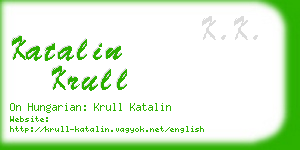 katalin krull business card